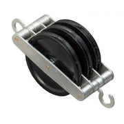 Pulley - Metal with Hooks
