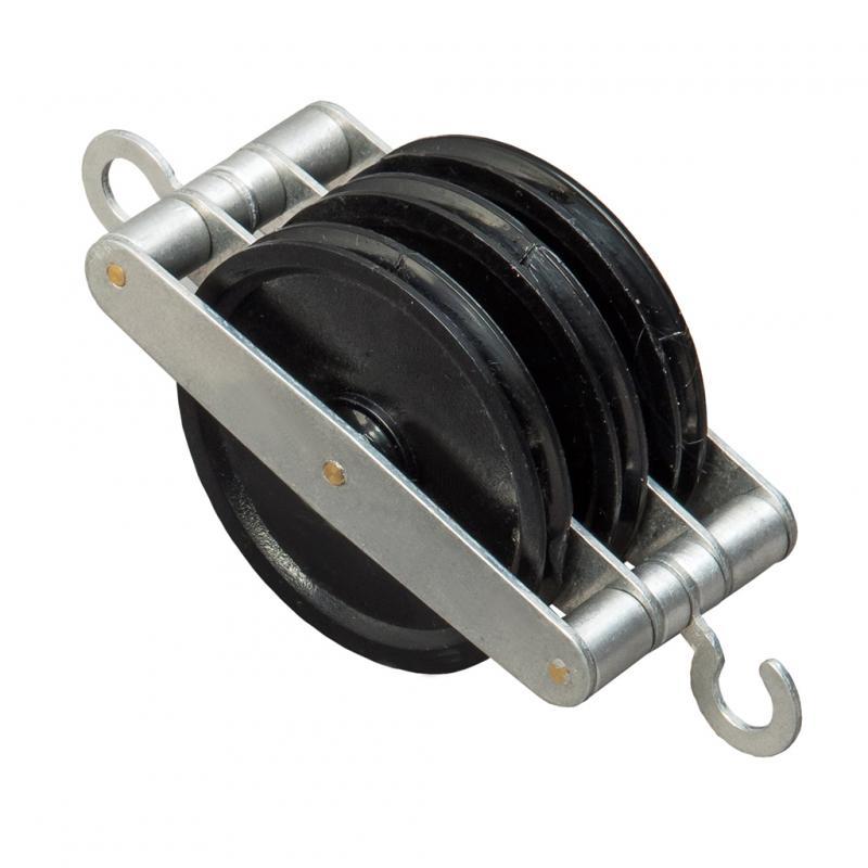 Pulley - Metal with Hooks