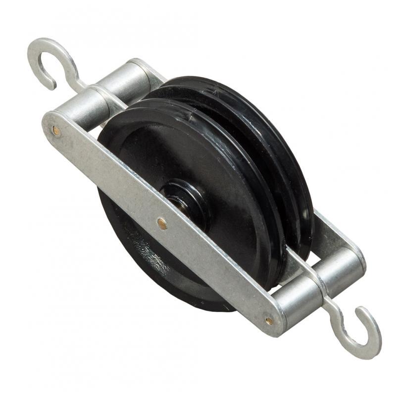 Pulley - Metal with Hooks