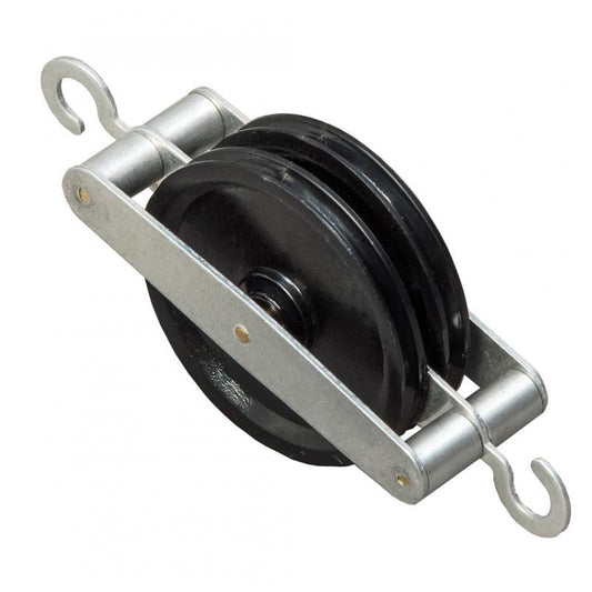Pulley - Metal with Hooks