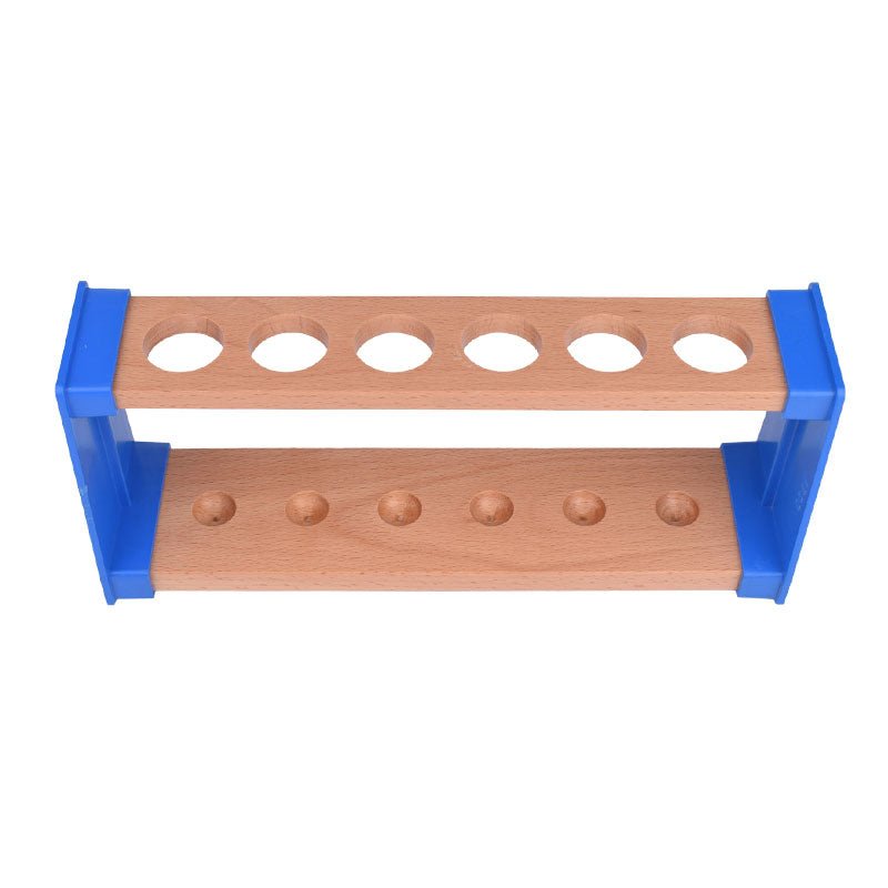Test Tube Rack, 6H x 25mm dia (Wood and Plastic)