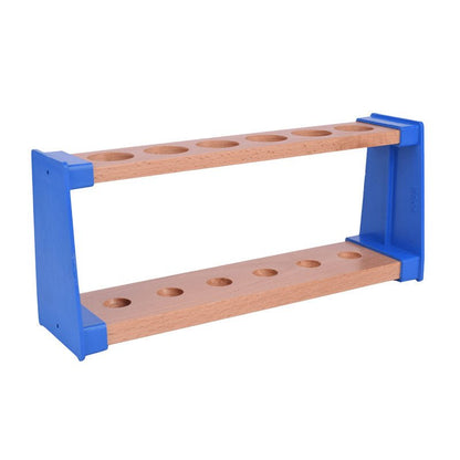 Test Tube Rack, 6H x 25mm dia (Wood and Plastic)