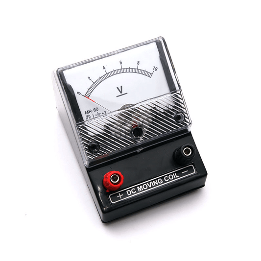 Single range DC voltmeter with analog scale for physics lab experiments